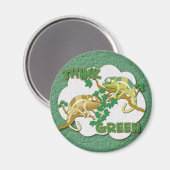 Denke ökologisch Magnet (Vorderseite/Rückseite)