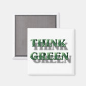 Denke ökologisch magnet (Vorderseite/Rückseite)