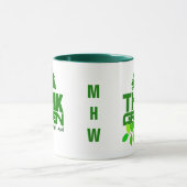 Denke ökologisch-Monogramm-Tasse Tasse (Zentrum)