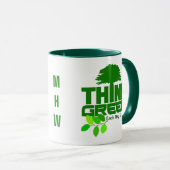 Denke ökologisch-Monogramm-Tasse Tasse (VorderseiteRechts)