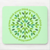 Denke ökologisch Mousepad (Vorne)