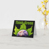 Denke ökologisch notecards karte (Gelbe Blume)
