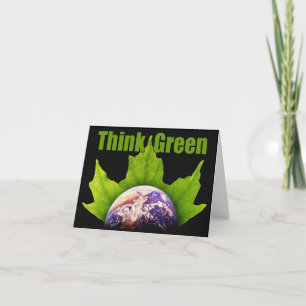 Denke ökologisch notecards karte