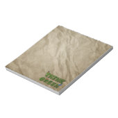 denke ökologisch notizblock (Rotiert)