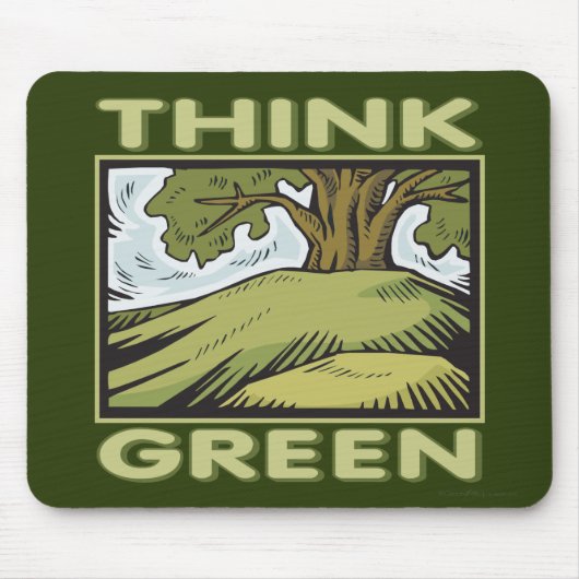 Denke ökologisch Oak Tree Mousepad (Vorne)