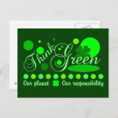 Denke ökologisch Postkarte (Vorne/Hinten)