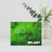 denke ökologisch postkarte (Stehend Vorderseite)