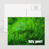 denke ökologisch postkarte (Vorne/Hinten)