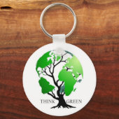 Denke ökologisch schlüsselanhänger (Vorderseite)