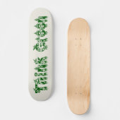 "Denke ökologisch" Skateboard (Vorderseite)