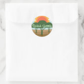 Denke ökologisch Stickers (Tasche)