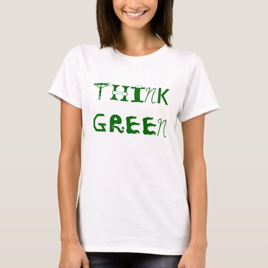 DENKE ÖKOLOGISCH T-Shirt (Vorderseite)