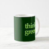 Denke ökologisch-Tasse Kaffeetasse (VorderseiteRechts)
