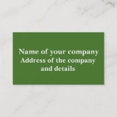 Denke ökologisch visitenkarte (Rückseite)