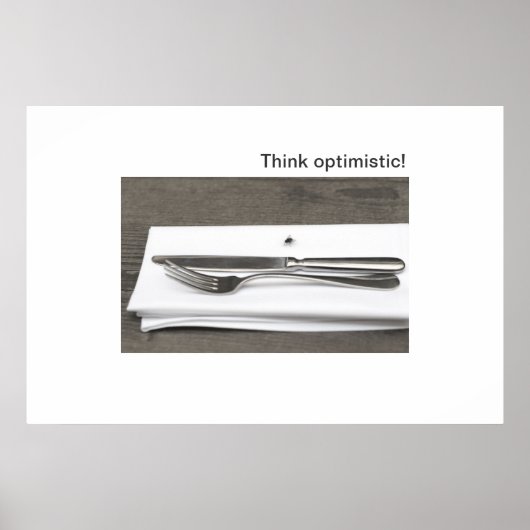 Denke optimistisch! poster (Vorne)