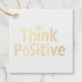 "Denke positiv" Geschenkanhänger (Vorderseite)