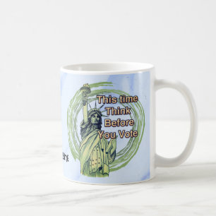 Denke Wähle Freiheit Kaffeetasse