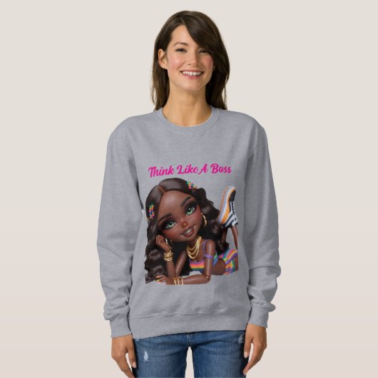 Denke wie ein Boss Sweatshirt (Vorne ganz)