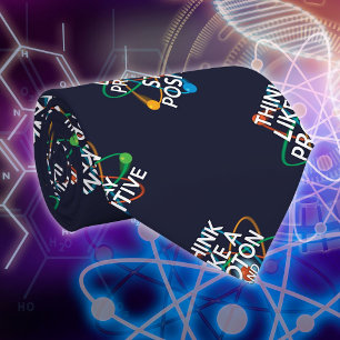 DENKE WIE EIN PROTON UND BLEIBE POSITIV Lustiger W Krawatte