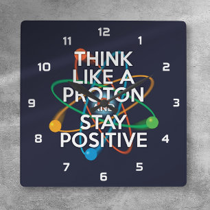 DENKE WIE EIN PROTON UND BLEIBE POSITIV QUADRATISCHE WANDUHR