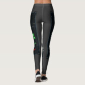 Denken 99 Prozent Ladezeit Lustiger Retro-Computer Leggings (Rückseite)