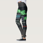 Denken 99 Prozent Ladezeit Lustiger Retro-Computer Leggings (Links)