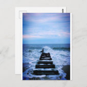 Denken am Strand Postkarte (Vorne/Hinten)