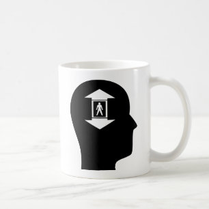 Denken an Aufzüge Kaffeetasse