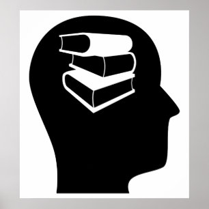 Denken an Bibliotheks-Arbeit Poster