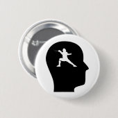 Denken an das Fechten Button (Vorne & Hinten)