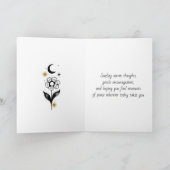Denken an dich | | Gothic Engel und Rose Karte (Innenseite)