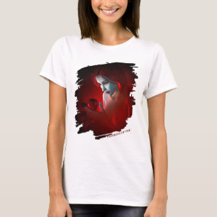 Denken an Dich. Schöne Frau hält eine Rose T-Shirt