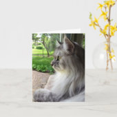 Denken an dich (sibirischer Stil) Karte (Gelbe Blume)