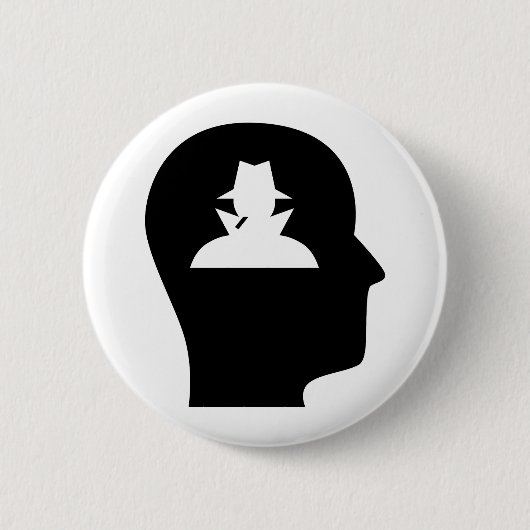 Denken an die Spionage Button (Vorderseite)