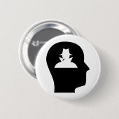 Denken an die Spionage Button (Vorne & Hinten)