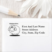 Denken an Ewe Lamb Sheep Niedlichen Cartoon (Insitu)