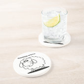 Denken an Ewe Lamb Sheep Niedlichen Cartoon Untersetzer (Seite)