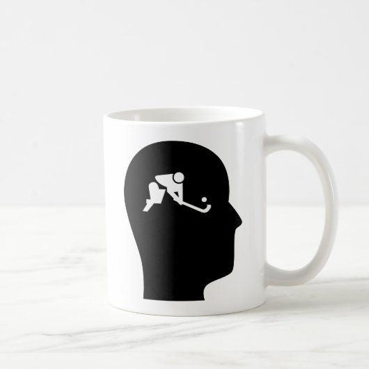 Denken an Feld-Hockey Kaffeetasse (Rechts)