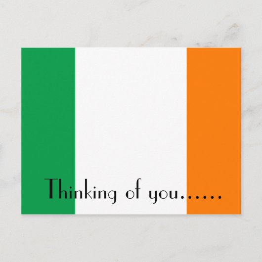 DENKEN AN IHR IRLAND POSTKARTE (Vorderseite)