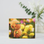 DENKEN AN IHRE BLUMEN POSTKARTE (Stehend Vorderseite)