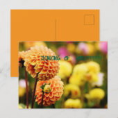 DENKEN AN IHRE BLUMEN POSTKARTE (Vorne/Hinten)