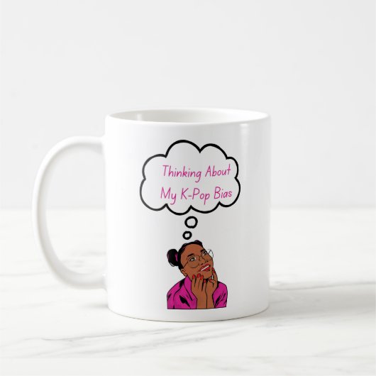 Denken an mein K-Pop Bias Kaffeetasse (Links)