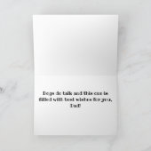 DENKEN AN "SIE" AM GEBURTSTAG **VATERS** KARTE (Innenseite)