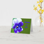 Denken an Sie Anmerkungs-Karte Karte (Gelbe Blume)