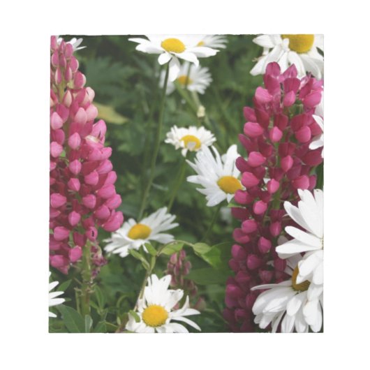 Denken an Sie Blumenblüten Notizblock (Vorderseite)