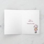 Denken an Sie Blumenstrauß Karte (Innenseite)