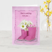 Denken an Sie Blumenstrauß Karte (Gelbe Blume)