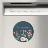 Denken an Sie Botanische Wildblume Boho Magnet (In Situ (Geschirrspüler))