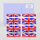 DENKEN AN SIE BRITISCHE POSTKARTE (Vorne/Hinten)