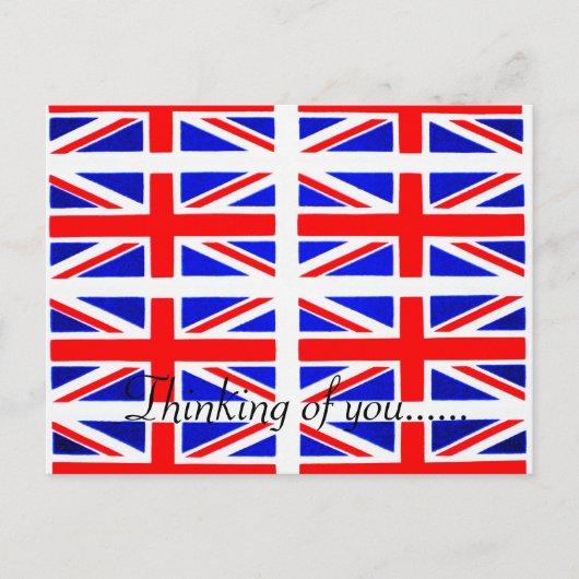 DENKEN AN SIE BRITISCHE POSTKARTE (Vorderseite)